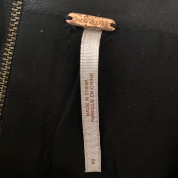 Vegan leather free people skirt - Picture 6 of 7